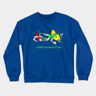 Underwater Rugby human fish Crewneck Sweatshirt